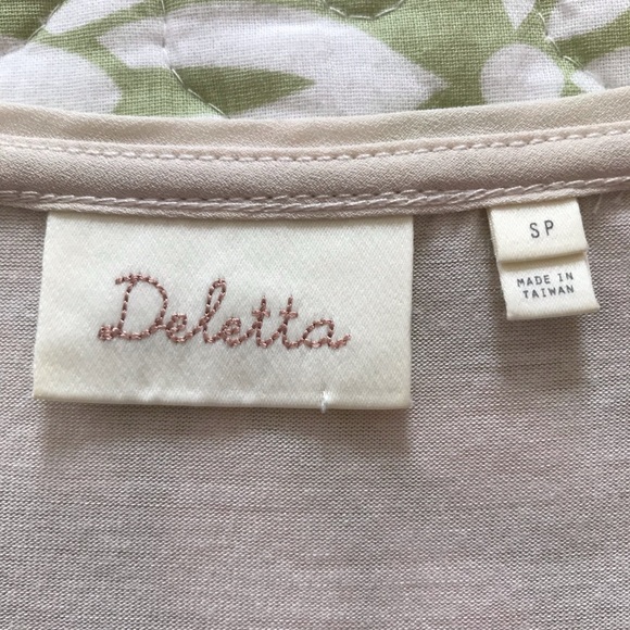 ANTHROPOLOGIE DELETTA GAELLE ABSTRACT FLORAL TOP - Picture 5 of 8